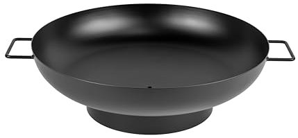 La Ferrotecnica Braciere Elegante Resistente alle Alte Temperature Colore Nero Spessore 1,5mm Diametro 55cm