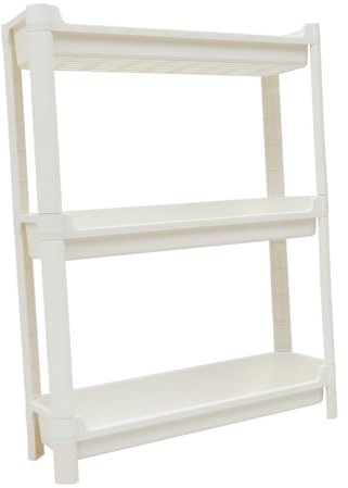 LOLIPPYY Kunststoffregal Eckregal Für Badezimmer Kompakt Und Platzsparend Aufbewahrungsregal Mit Einfacher Für Shampoo Spülung Und Kleinigkeiten Geeignet Für Wohnzimmer Küche Und