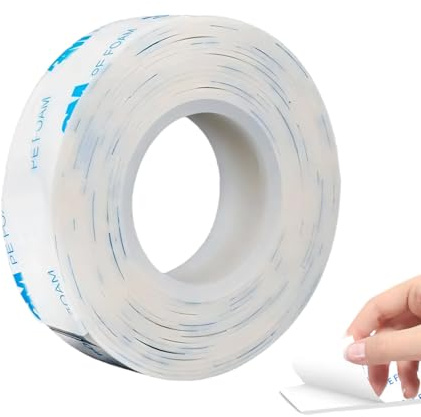 Maltvie Double Sided Tape Heavy Duty, 20mm x 3m Waterproof Mounting Adhesive Tape for Outdoor Use & Indoor, Strong Wall Tape & Picture Hanging Strips for Home, Office & Car