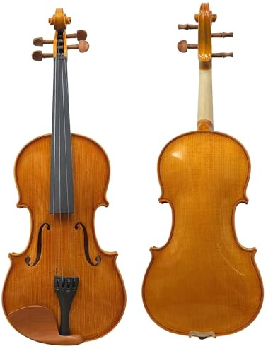 Violine Geigen Komplettset Für Anfänger Und Erwachsene 4/4 Hochglanzlackierung Mit Koffer Bogen Ebenholzzubehör(1-4)