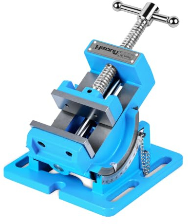 NucraftTilting Drill Press Vice 3inch, Professional Pillar Drill Machine Milling Tilting Angle Vise for Steel Workshop Workbench, Table Clamp, Tabletop
