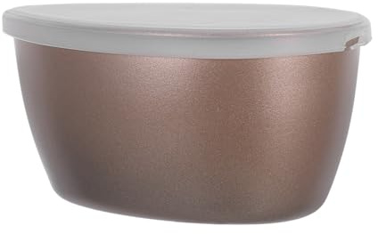 LAPYAPPE Moldes para Hornear Pasteles y Vaporera para Microondas de 320 Ml con Tapa, Acero al Carbono y Silicona, Apto para Horno y Fácil de Limpiar