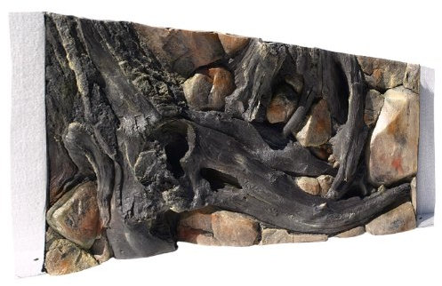 ABG082 Rückwand zum Aquarium und Terrarium 3D Amazonas 100x50cm bei Robizoo