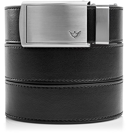 SlideBelts - Cinturón ajustable de piel para hombre.
