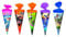 5x Schultüte/Zuckertüte/Länge: 25cm / rund / 5 verschiedene Motive