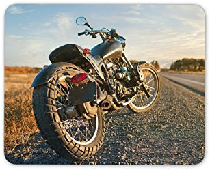 Destination Vinyl Ltd Retro Motorcycle Mouse Mat Pad Bike Biker Dad Motorbike Gift Computer Gift #8210