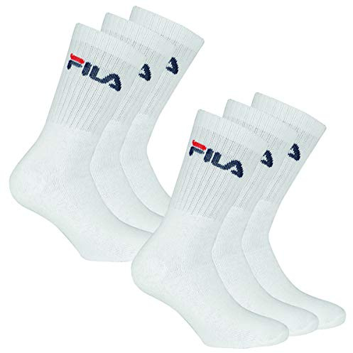 FILA 6 Paar Socken, Frottee Tennissocken mit Logobund, Unisex (2x 3er Pack)