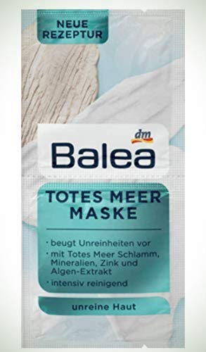 Totes Meer Maske mit Schlamm, Mineralien, Zink und Algen-Extrakt, 10er Pack (10 x 2 x 8 ml)