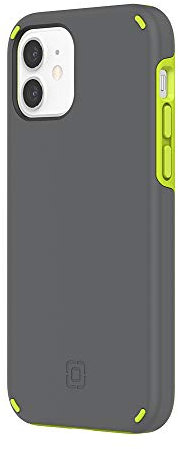 Incipio Duo IPH-1895-VOLT Protective Case for iPhone 12 & 12 Pro - Grey/Volt Green