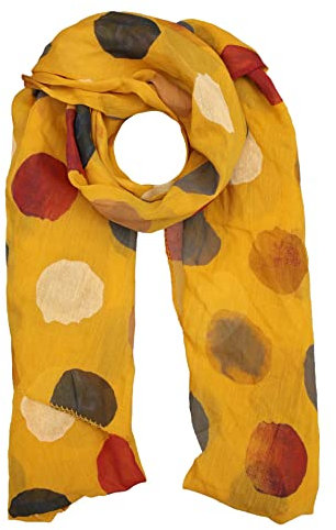 Cashmere Dreams Seiden-Tuch für Damen mit Punkt-Print von Zwillingsherz/Elegantes Accessoire für Frauen auch als Schal/Seiden-Schal/Halstuch/Schulter-Tuch oder Umschlagstuch einsetzbar