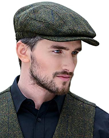 Mucros Weavers Herren Flache Kappe Flat