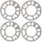 BESPORTBLE 4Pcs Spurverbreiterungen Distanzscheiben Platte Legierung Aluminium 4 5 Stud für Autocar Universal