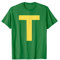 Lustiges Streifenhörnchen-Gruppen-Kostüm, Buchstabe T T-Shirt