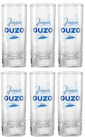 Jassas Premium Ouzo Gläser Longdrink 14cl (6er Set)