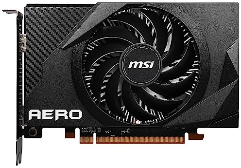 MSI Radeon RX 6400 AERO ITX 4G Graphics Board VD8096 Black