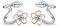 POPLYKE Weiße Blume Ohrringe für Damen 925 Sterling Silber Ohr Kletterer Blume Crawler Manschette Wraps Blume Schmuck