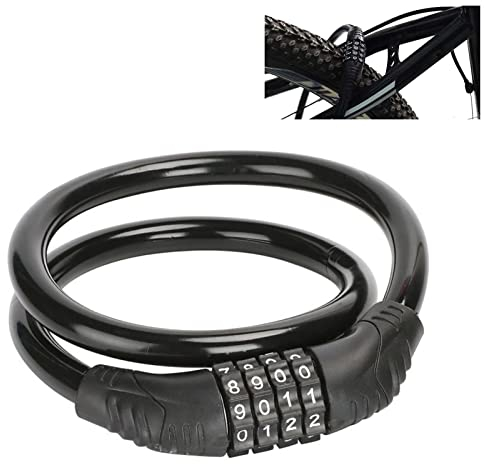 Lucchetto Bici Catena Bicicletta, Cavo Lucchetto Bici, Lucchetto Bici A Combinazione 4 Cifre, Lucchetto per Bicicletta, con Combinazione Digitale, Perfetta per Bici, Moto, Cancelli, Recinzioni