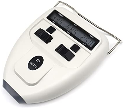 AISITESY Optisches digitales Pupillaren-Entfernungsmesser, LED-Pad-Messgerät, Pupilometer, Augenbrauen-Ausrüstung mit LCD-Display, optisches Pd Pds (Batterie nicht im Lieferumfang enthalten)