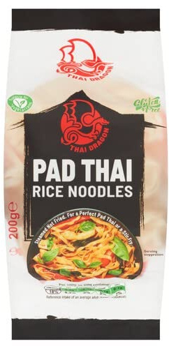Thai Dragon Pad Thai Rice Noodles 200g(Pack of 10)