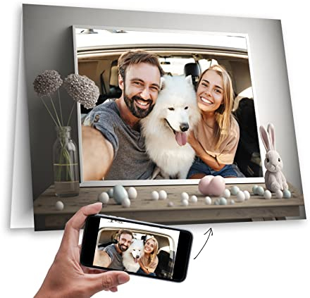 codiarts. Osterkarte personalisiert mit deinem Foto XL-Klappkarte DIN A4 mit Umschlag Ostern, Grußkarte (Ostereier 04)