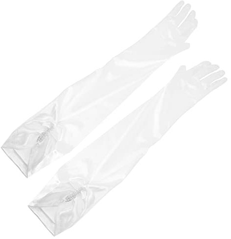 Cabilock Elegante Hochzeitshandschuhe Aus Netzgewebe Brauthandschuhe Für Damen Handschuhe Für Abendveranstaltungen Tanzpartys Und Bankette