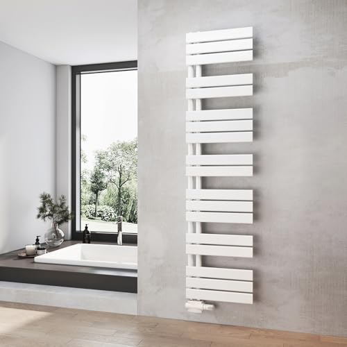 Heilmetz Badheizkörper Weiß Handtuchtrockner Heizung 400 x 1662 mm Bad Heizkörper Handtuchheizkörper Handtuchwärmer