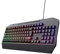 Trust Gaming GXT 836 Evocx Tastiera Gaming Layout Italiano QWERTY, 78% Plastica Riciclata, Tasti con Membrana, Retroilluminata RGB, Anti-Ghosting, Keyboard USB per PC/Computer/Laptop - Nero
