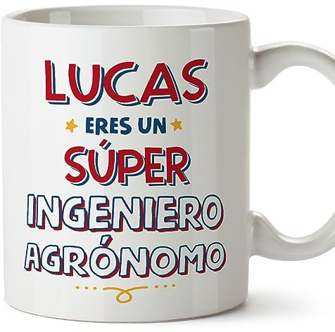 MUGFFINS Tazas Personalizadas para INGENIERO AGRÓNOMO hombre - En Español - Eres Súper - 11 oz / 330 ml - Regalo Personalizable original y divertido