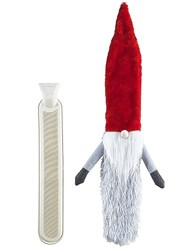 Wärmflasche „Wichtel“ - 85 cm - Wohlige Wärme für Schultern, Rücken, Füße - Kuscheliger Textilmix - mit Klettverschluss