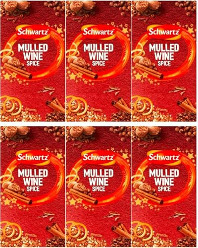 Schwartz Christmas Mulled Wine Spice (6 Boxes, Total 36 Sachets) (6 PACK)