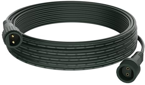 BOLWEO 5M/16.4Ft Christmas lights Extension Cable, 2 Pin Dark Green Extension Cable IP65 Waterproof Outdoor Light Long Cable for Garden Lights,Christmas lights,G40 Globe Lights,LED Fairy Lights…