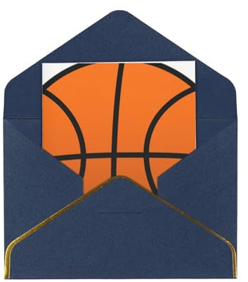 Basketball-exquisite Perlenpapier-Weihnachtskarten-Luxus-Grußkarten für Feiertage und Geburtstage