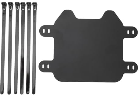ABS Plastic Front Number Plate, Motorcycle Front Number Plate Matte Black Design, Easy Installation, Electric Bike Number Plate for Light Bee X