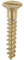 Solid Brass Slotted Countersunk Wood Screws, 2mm - 5mm, #2, #4, #6, #8 (Pack of 20, 50, 100, 200) (50, 3x12 (4x1/2))