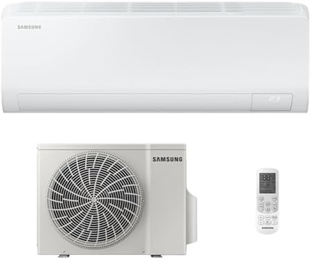 Samsung Luzon S2, Climatizzatore Monosplit in Pompa di Calore, 12000 BTU, SmartThings e Intelligenza Artificiale, WiFi, GAS R32, AR50F12C1BHNEU+AR50F12C1BHXEU, [Efficienza energetica A++/A+]