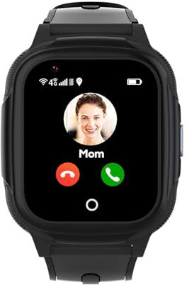 Aoekne Montre Connectée Enfant 4G avec GPS et Appel Vidéo et Appel Téléphonique WiFi Mode école SOS Appareil Photo étanche pour 4 à 12 Garçons Filles