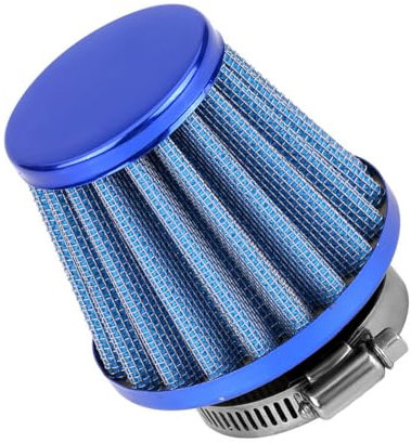 MOCNT Filtro Aria 38mm 39mm 40mm Filtro Aspirazione Aria Auto Filtro Sfiato Turbo Filtro Aspirazione Aria Fredda Moto Filtro Carter Olio Morsetto Fredda Filtro dell'aria Blu