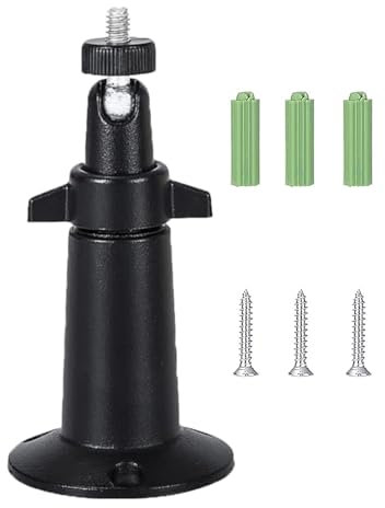Ring Camera Wall Mount, 360° Adjustable Security Camera Holder, Ring Camera Mounting Bracket, Easy Installation For Ring Surveillance, Indoor And Outdoor Use (black)