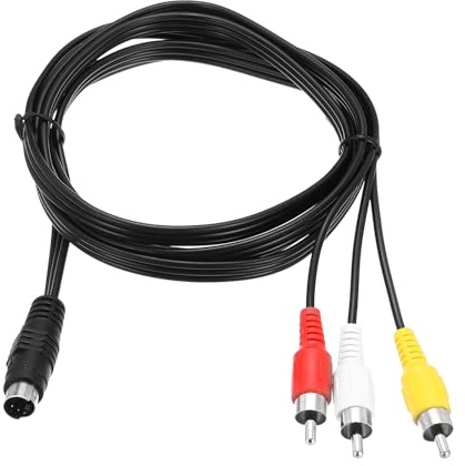 QUARKZMAN S Video Kabel 1,5m 4 Pin S Video Stecker auf 3 RCA Stecker | Composite Adapter Konverter Übertragung für TV Receiver Monitor