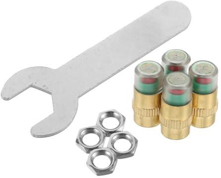 SOLUSTRE 4stücke Reifendruckkontrollventilkappen Mit Sensor Für Autoreifen Farben Drucküberwachung Einfache Installation Kompatibel Mit Verschiedenen Fahrzeugen