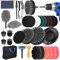 YOCOLE 32 Piezas Cabezal Cepillo Taladro Atornillador, Juego de Cepillos para Taladro, Kit Cepillo Power Scrubber para Llantas, Alfombras, Baño, Coche, Azulejos, Suelo