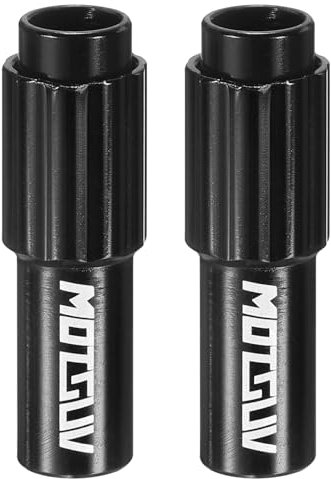 sourcing map 2pcs Bike Inline Cable Adjuster Aluminum Alloy Brake Cable Gear Shift Connector Indexed Inline Cable Tension Adjuster Housing Screws for Mountain and Road Bikes, Black