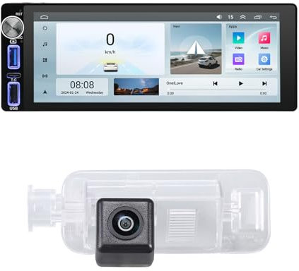 Wireless Carplay & Android Auto Autoradio, 6,9 Zoll Auto Stereo Carplay Display mit Bluetooth FM/AM RDS WiFi GPS Navi SWC,Rückfahrkamera für BMW CD Radio E31 E32 E34 E36 E38 328 M3 Z3 328i 325i