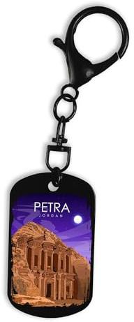 Lauthings Petra Jordan Porte-clés souvenir de vacances avec clip