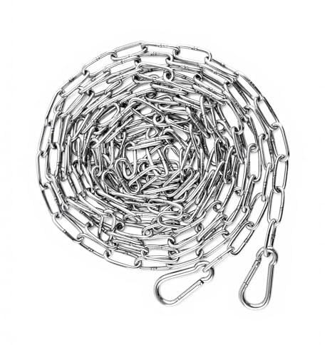 Cadenas de acero inoxidable, 3 mm x 5 metros de cadena de seguridad de acero inoxidable