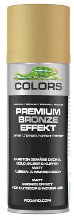 COLORS Premium Bronze Effekt – Effektlack Gold, Silber, Kupfer 400 ml Bronze Gold