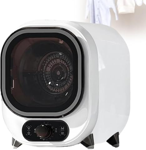 Mini Secadora, Secadora Eléctrica Compacta De 450W Con Temporizador (white) | Secadora Ventilada De 5 Kg con 2 Modos De Secado, Para Uso Sobre Encimera O Montaje En Pared