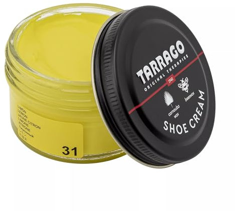 Tarrago Unisex, Crema per Calzature; Barattolo da 50ml; trattamenti e smalti per Scarpe, Giallo (Yellow (Lemon 31)), M-L
