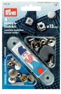 Hosenhaken/ST with Ridge Schließplatte silberf. 13 M
