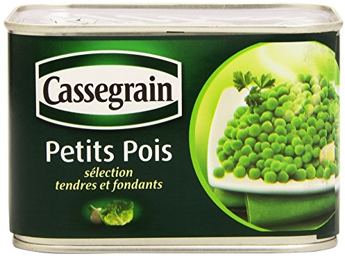 Cassegrain Petits Pois Tendres et Fondants, 495g net égoutté